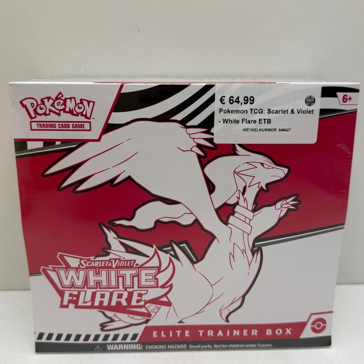 Pokemon TCG: Scarlet & Violet-White Flare ETB |Nieuw in Seal, Kinderen en Baby's, Speelgoed | Overig, Zo goed als nieuw
