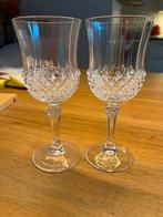 2X kristallen wijnglazen Cristal D’arques, Ophalen of Verzenden, Zo goed als nieuw, Overige typen
