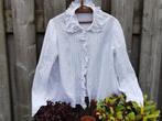 Oude blouse +- mt40-42 mooie kanten details Miekje, Antiek en Kunst, Ophalen of Verzenden