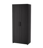 Zwarte kledingkast brimnes ikea 2 deurs, Huis en Inrichting, Kasten | Kledingkasten, Ophalen, Overige materialen, Met deur(en)
