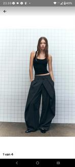 Bershka Double button pleated Pantalon TikTok Viral, Verzenden, Bershka, Zo goed als nieuw, Maat 36 (S)