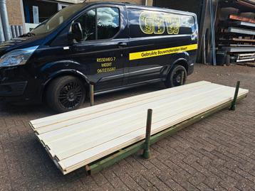 kraaldelen 435 cm lang, lambrisering, wandbekleding, hout. beschikbaar voor biedingen