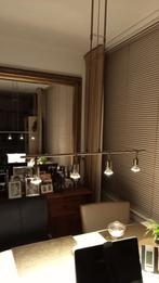 KOOPJE mooie eetkamerlamp inclusief 4 dure Osramspotjes izgs, Ophalen, Modern, strak, Zo goed als nieuw, Metaal