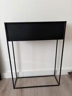 Metalen plantenbak zwart, bloempot binnen, Huis en Inrichting, Ophalen, Zo goed als nieuw