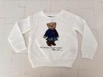 Polo Ralph Lauren trui sweater wit beer meisje maat 5 110, Meisje, Trui of Vest, Ophalen of Verzenden, Zo goed als nieuw