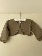 Bolero, maat 80, taupe, baby club, Babyclub, Ophalen of Verzenden, Zo goed als nieuw, Truitje of Vestje