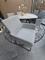 Tuintafel + 6 stoelen, Tuin en Terras, Tuinsets en Loungesets, Ophalen, Gebruikt, 6 zitplaatsen, Teakhout
