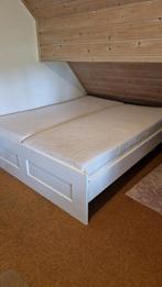 Tweepersoonsbed, Ophalen, Gebruikt, Wit, Tweepersoons