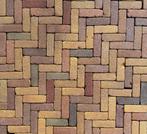 Dikformaat geel mix getrommeld, Tuin en Terras, Tegels en Klinkers, Overige materialen, Klinkers, Nieuw, Ophalen of Verzenden