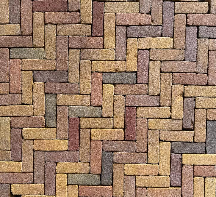 Dikformaat geel mix getrommeld, Tuin en Terras, Tegels en Klinkers, Nieuw, Klinkers, Overige materialen, 10 m² of meer, Ophalen of Verzenden