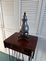 Mooie tinnen kraantjeskan met onderstel, Antiek en Kunst, Ophalen of Verzenden