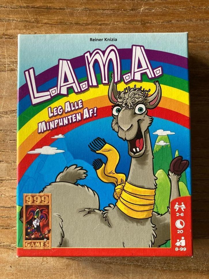 999 games - Lama  (2-6 spelers, 8+jaar) zgan, Hobby en Vrije tijd, Gezelschapsspellen | Kaartspellen, Zo goed als nieuw, Een of twee spelers