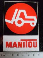 sticker maniTou logo heftrucks vorkheftrucks, Verzamelen, Stickers, Ophalen of Verzenden, Zo goed als nieuw, Merk