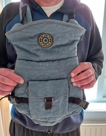 Kipling grijsblauwe babydraagzak beschikbaar voor biedingen