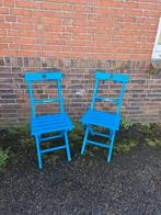 2 opklapbare stoeltjes, Huis en Inrichting, Stoelen, Ophalen, Twee, Overige kleuren, Zo goed als nieuw