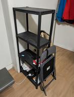 Kunststof Rek & Opklapbare Stoel - Zo Goed Als Nieuw, Huis en Inrichting, Kasten | Stellingkasten, Ophalen of Verzenden, Zo goed als nieuw