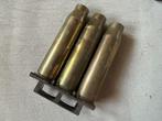 Britse 30mm x 170 Rarden patronen op clip - LEEG, Ophalen of Verzenden, Landmacht, Overige gebieden, Hulzen of Bodemvondsten