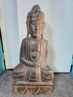 Houten buddha beeld (60 cm hoog), Ophalen, Gebruikt