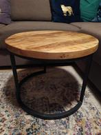 Mangohouten salontafel! Dik massief blad!, Huis en Inrichting, Tafels | Salontafels, Ophalen, 50 tot 100 cm, Rond, 50 tot 100 cm