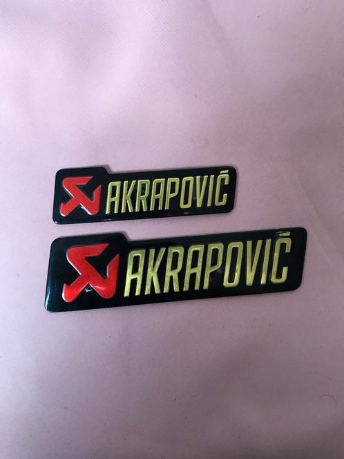 Akrapovic Stickers 100% Hittebestendig 2 Maten, Motoren, Accessoires | Stickers, Ophalen of Verzenden