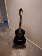 Zwarte Gitaar met Statief en Hoes, Ophalen of Verzenden, Gebruikt, Klassieke of Spaanse gitaar