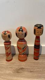 Vintage middelgrote Japanse Kokeshi poppen dolls, Antiek en Kunst, Ophalen of Verzenden