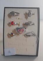 Zilveren kinderringetjes van paddenstoel, beertjes etc mt 16, Nieuw, Ophalen of Verzenden, Kleiner dan 17, Dame