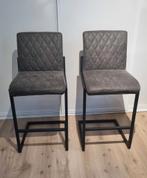 Bronx 71 industriële barkruk Diamond eco-leer, Ophalen, Met voetsteun, 60 tot 90 cm, Zo goed als nieuw