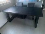 Eettafel antraciet - 180 x 90 cm, Ophalen, 50 tot 100 cm, Zo goed als nieuw, Vijf personen of meer