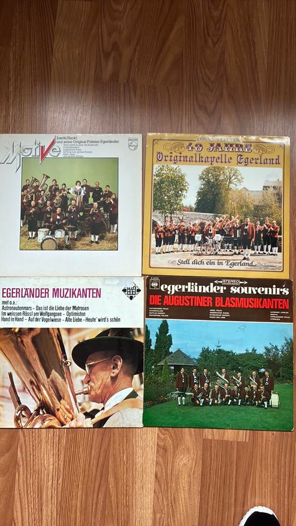 Lp’s met Oostenrijkse blaasmuziek, Ophalen, Zo goed als nieuw, 12 inch