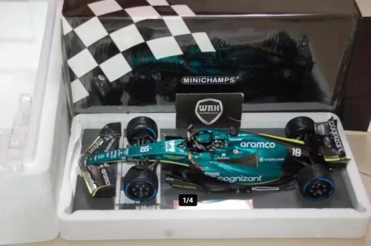 SALE 1:18 ASTON MARTIN AMR22 STROLL MONACO F1 Minichamps WRH, Hobby en Vrije tijd, Modelauto's | 1:18, Zo goed als nieuw, Auto