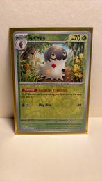 Spewpa 009/198 scarlet & violet reverse holo pokemon kaart, Ophalen of Verzenden, Nieuw, Boosterbox