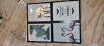 4x ribba fotolijst ikea zwart 30 x 40, Ophalen, Minder dan 50 cm, Zo goed als nieuw, Minder dan 50 cm
