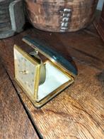 Brocante antieke reiswekker klok wekker, Antiek en Kunst, Ophalen of Verzenden