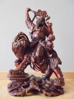 Antiek Chinees beeld hout leeuw Azie handwerk kunst Vintage, Ophalen of Verzenden