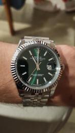 Rolex Datejust Groen - Zo goed als nieuw!, Staal, Polshorloge, Ophalen of Verzenden, Zo goed als nieuw