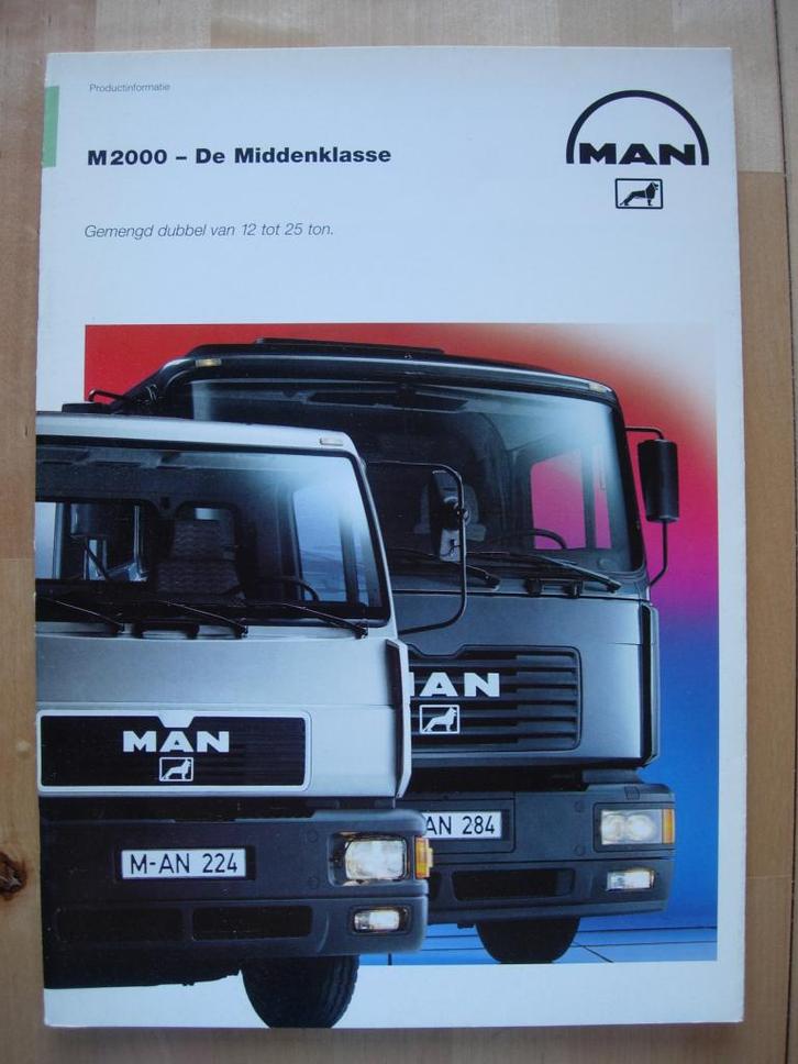 MAN Diesel M2000 Brochure 1999 – Vrachtwagen Truck, Boeken, Auto's | Folders en Tijdschriften, Zo goed als nieuw, Overige merken