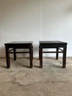 Set twee houten chinese tafeltjes, Ophalen, Minder dan 55 cm, Zo goed als nieuw, Rechthoekig