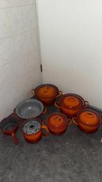 Dru pannen set 8-delig, Huis en Inrichting, Keuken | Potten en Pannen, Ophalen, Zo goed als nieuw, Gietijzer, Pannenset