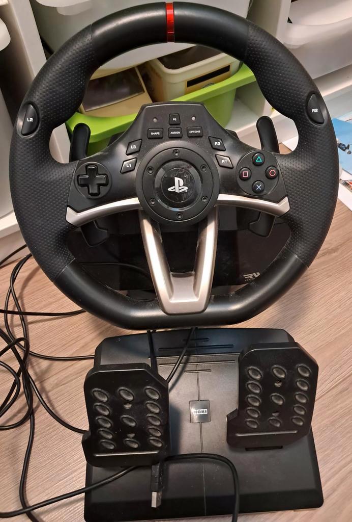Playstation Stuur met Pedalen - Racing Wheel Apex, Spelcomputers en Games, Spelcomputers | Overige Accessoires, Gebruikt, Ophalen of Verzenden