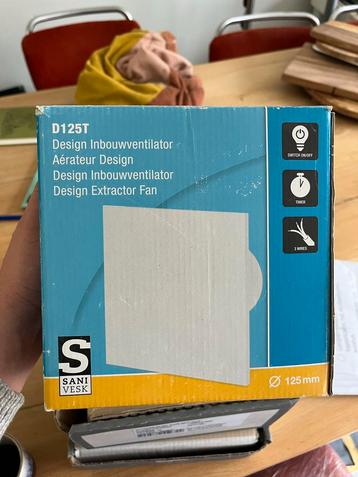 Nieuwe D125T Design Inbouwventilator 125mm beschikbaar voor biedingen