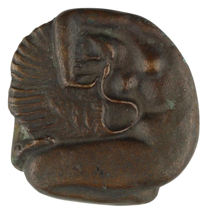 PENNING VPK 1967 Fred Carasso : Leda en de Zwaan º, Postzegels en Munten, Penningen en Medailles, Brons, Nederland, Verzenden