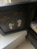 Antieke Chinese kast met schelpsnijwerk, Antiek en Kunst, Ophalen of Verzenden