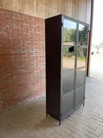 VITRINEKAST Industriële Metaal  2 deuren + glas stunt prijs, Met deur(en), Verzenden, Nieuw, 50 tot 100 cm