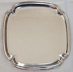 Klein zilveren Dienblad 24 cm  Massief  830 zilver, Antiek en Kunst, Ophalen of Verzenden, Zilver