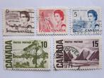5 postzegels Canada Nr. 398 t/m 405, 1967, 100th Anniversary, Verzenden, Noord-Amerika, Gestempeld