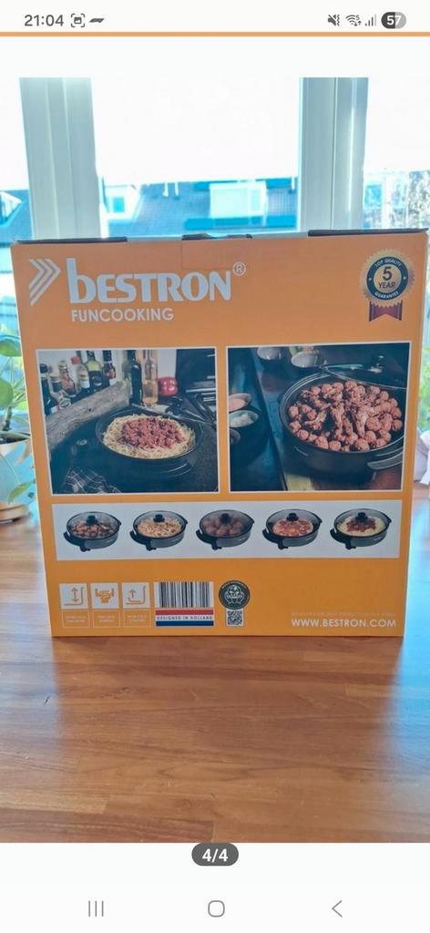 Bestron Party & Snackpan - Nieuw in doos!, Witgoed en Apparatuur, Fonduesets, Ophalen
