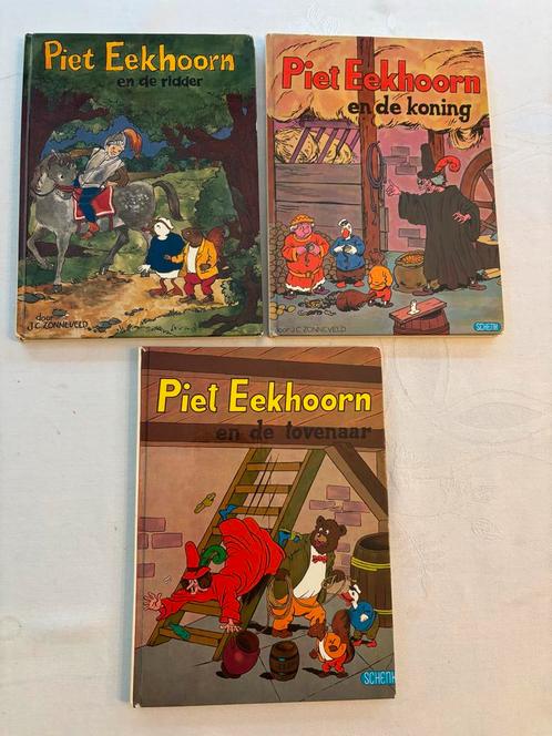 Piet Eekhoorn - 3 Kinderboeken hardcover JC Zonneveld!, Boeken, Kinderboeken | Jeugd | onder 10 jaar, Gelezen, Fictie algemeen