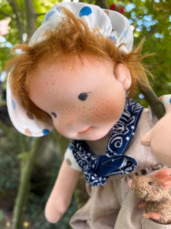 Zonnekindpop waldorf inspired pop Sam, Kinderen en Baby's, Speelgoed | Poppen, Nieuw, Overige typen, Ophalen of Verzenden