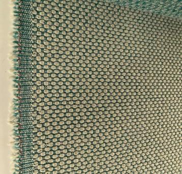 Maharam Merit 021 zachtgeel op groen; restant meubelstof beschikbaar voor biedingen